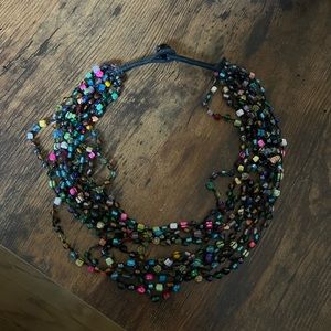 18” multicolored beaded necklace. Like new.